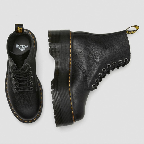 NEW DR MARTENS 1460 PASCAL MAX LEATHER PLATFORM BOOTS - Picture 7 of 10